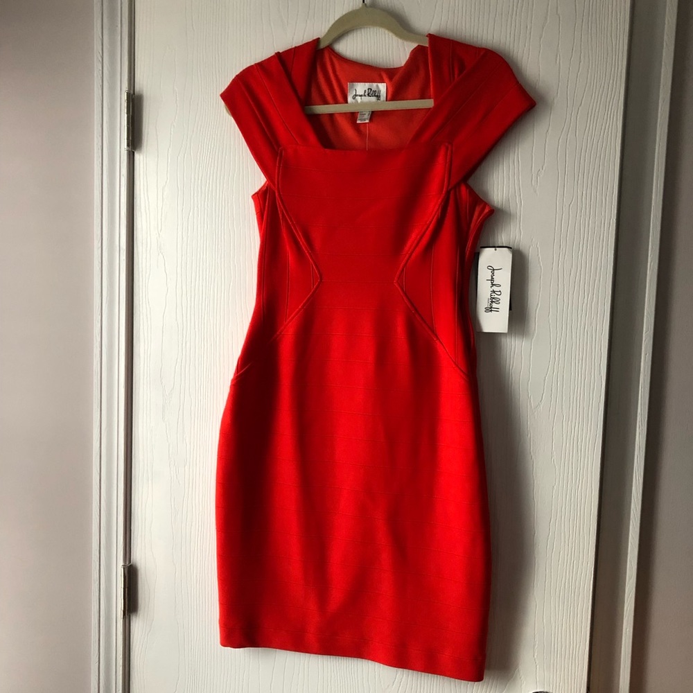 NEW Joseph Ribkoff Red Bandage Dress